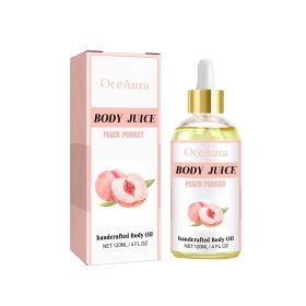 Peach Scented Body Oil Hydrating, Moisturizing, And Firming Massage Oil