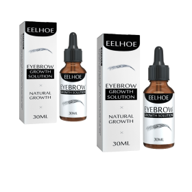 EELHOE Eyebrow Liquid - Black, Dense Natural Essential Oil Liquid For Thick Eyebrow Repair, Gentle Moisturizing Care Liquid