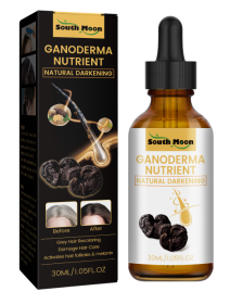 South Moon Black Ganoderma White To Black Hair Treatment Nourishing Hair Moisturizing Hair Repairing Massage Serum