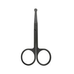 Nose Hair Shears For Personal Care Facial Hair Removal And Ear Nose Eyebrow Trimming Stainless Steel Fine (Color: Round)