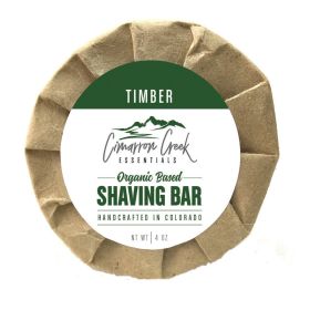 Timber Organic Shaving Bar Soap 3.2oz (Select Qty: 3 Pack)